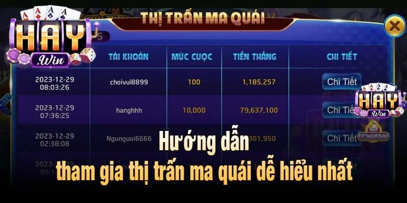 Hướng dẫn tham gia thị trấn ma quái dễ hiểu nhất