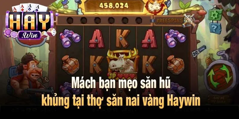 Mách bạn mẹo săn hũ khủng với thợ săn nai vàng Haywin